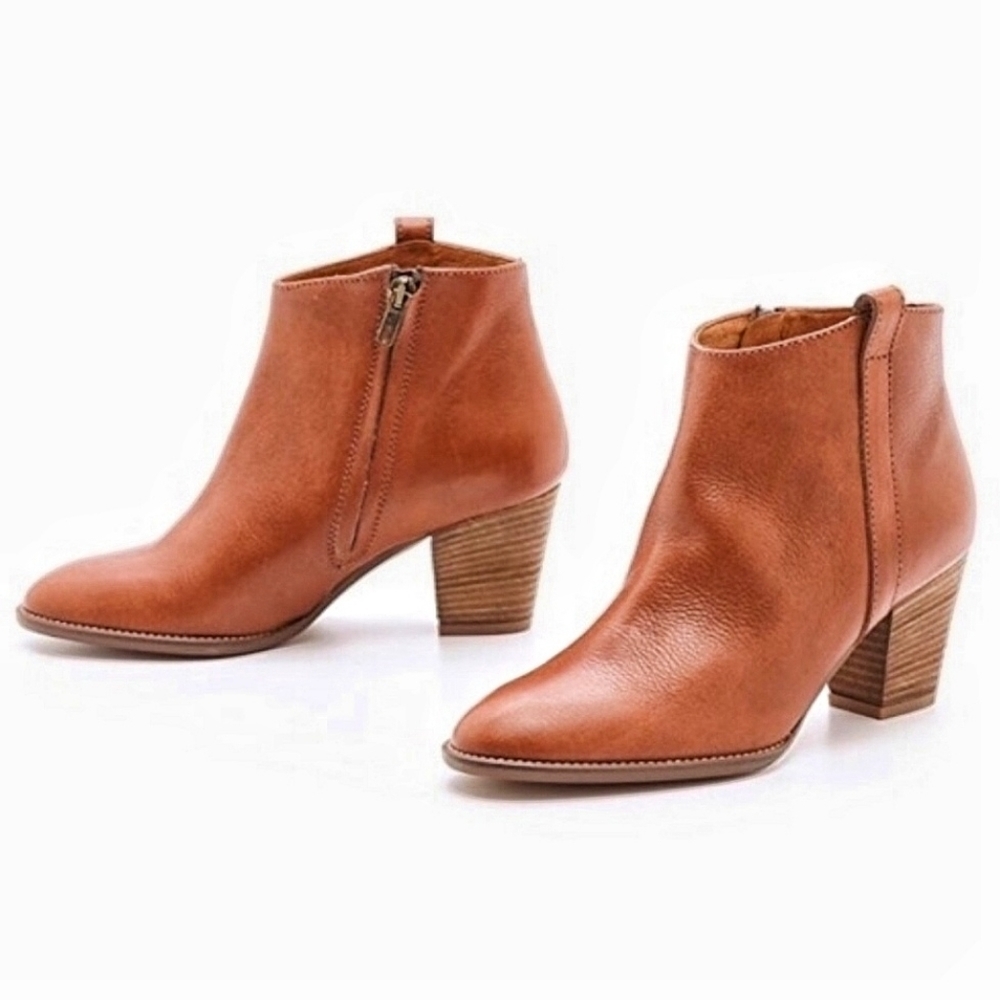 Madewell |Tan Leather Billy Boots size 10‎